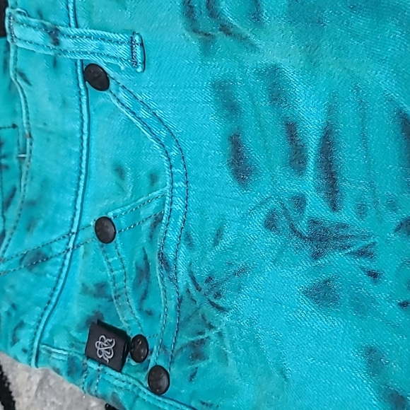 ROCK & REPUBLIC TIE DYE OSCAR SKINNY BERLIN DENIM JEAN - Picture 6 of 14